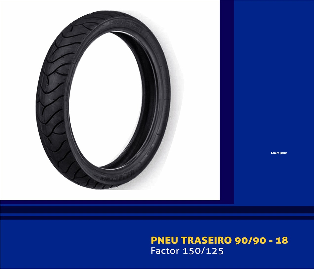 Pneu Tras. Factor 150/125
